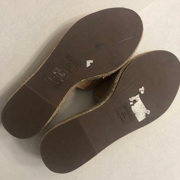 Schutz Thalia Espadrille Platform Wedge Slide Sandals - Picture 7 of 9